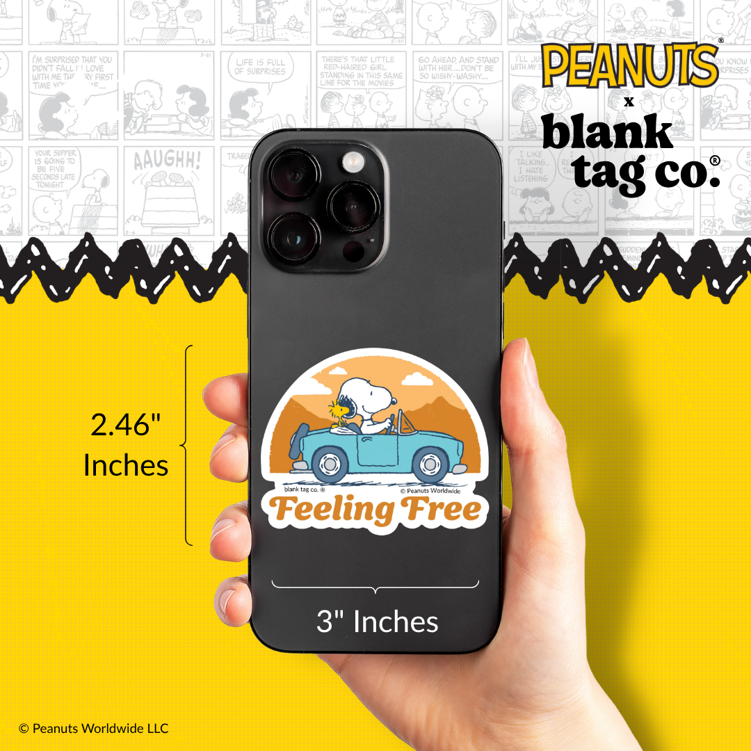 Peanuts® Waterproof Sticker - Feeling Free