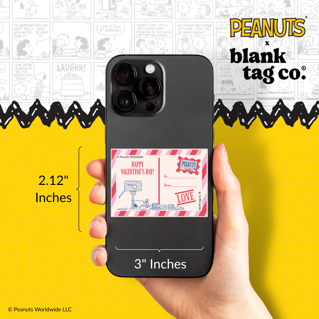 Peanuts® Waterproof Sticker - Happy Valentine's Day