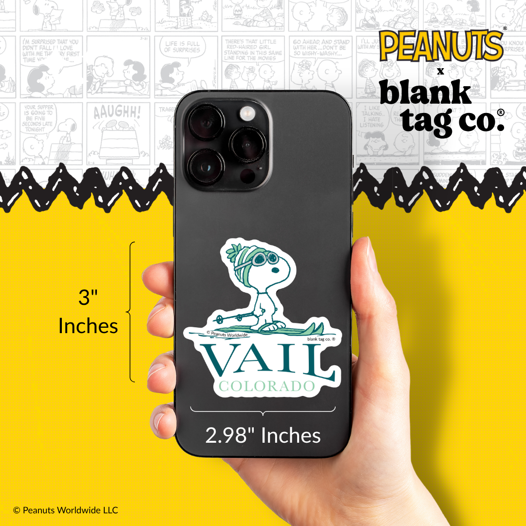 Peanuts® Waterproof Sticker - Vail Colorado