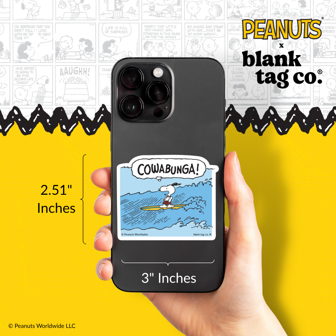Peanuts® Waterproof Sticker - Cowabunga
