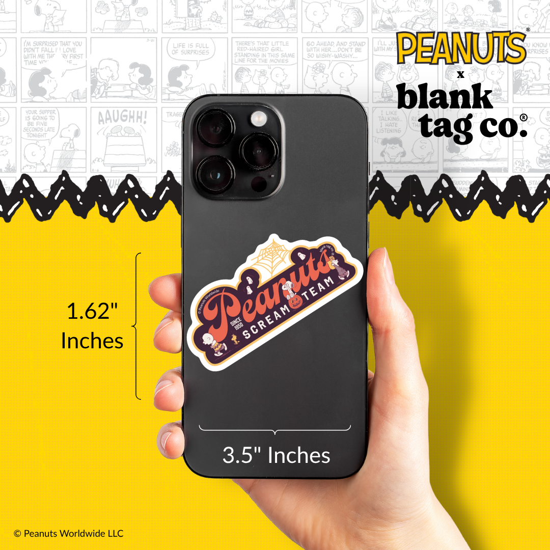 Peanuts® Waterproof Sticker - Peanuts Scream Team