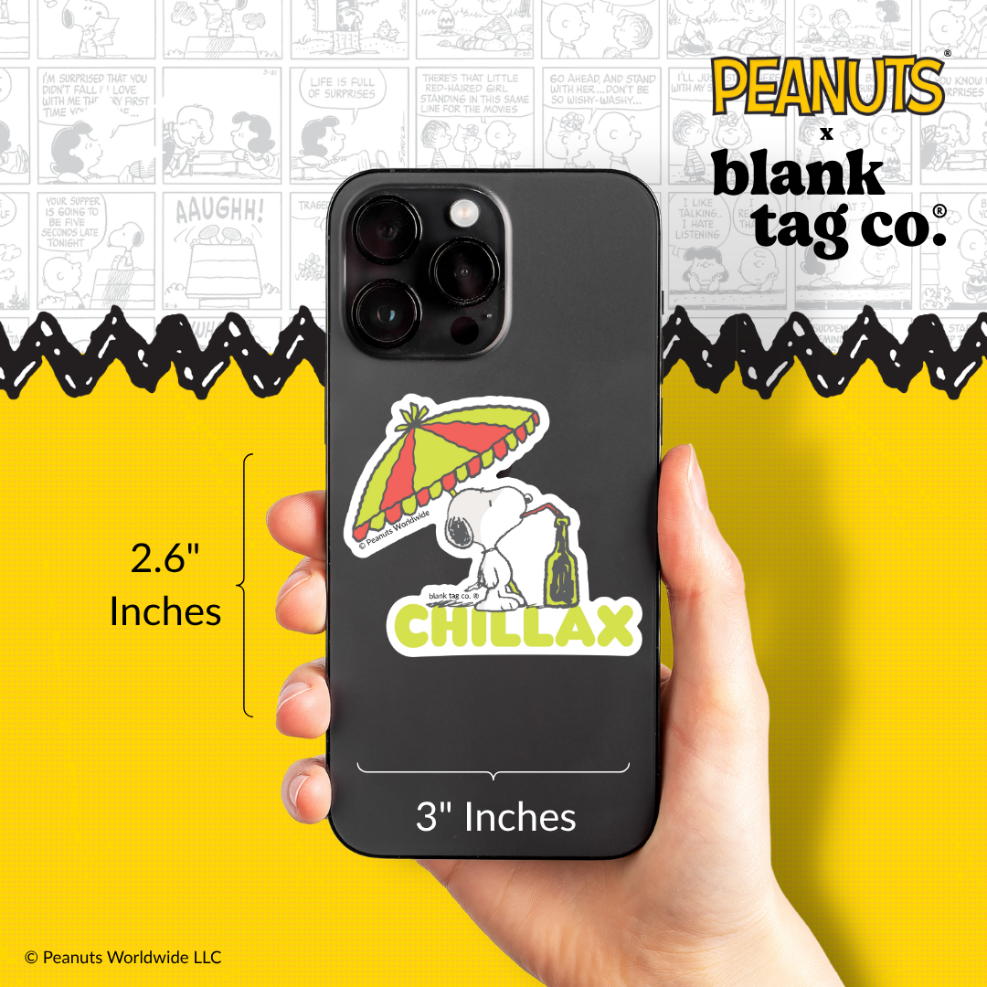 Peanuts® Waterproof Sticker - Chillax