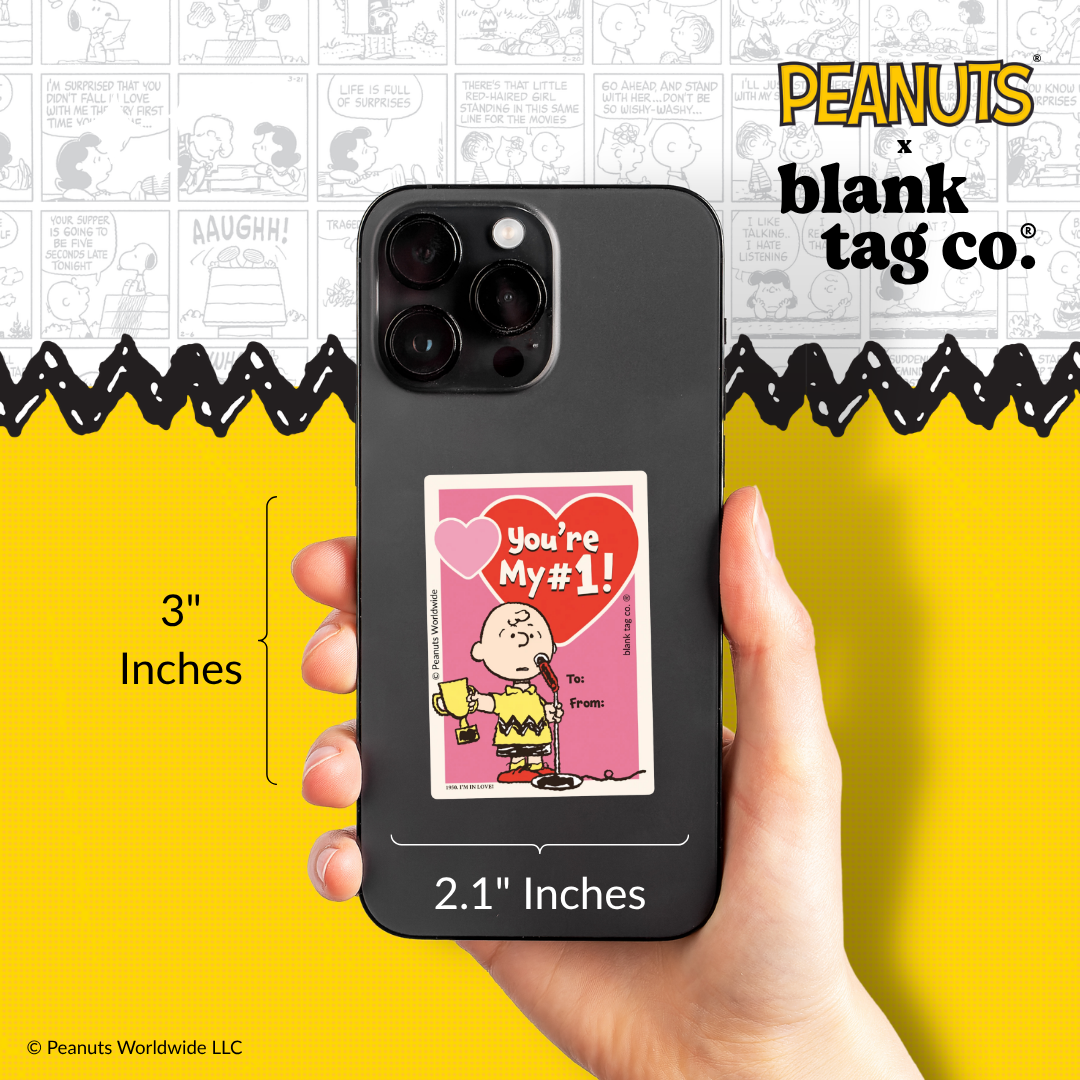 Peanuts® Waterproof Sticker - You're My #1