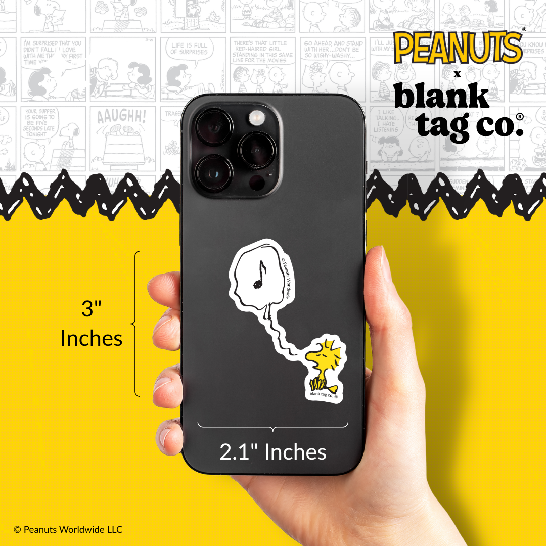 Peanuts® Waterproof Sticker - Singing Woodstock