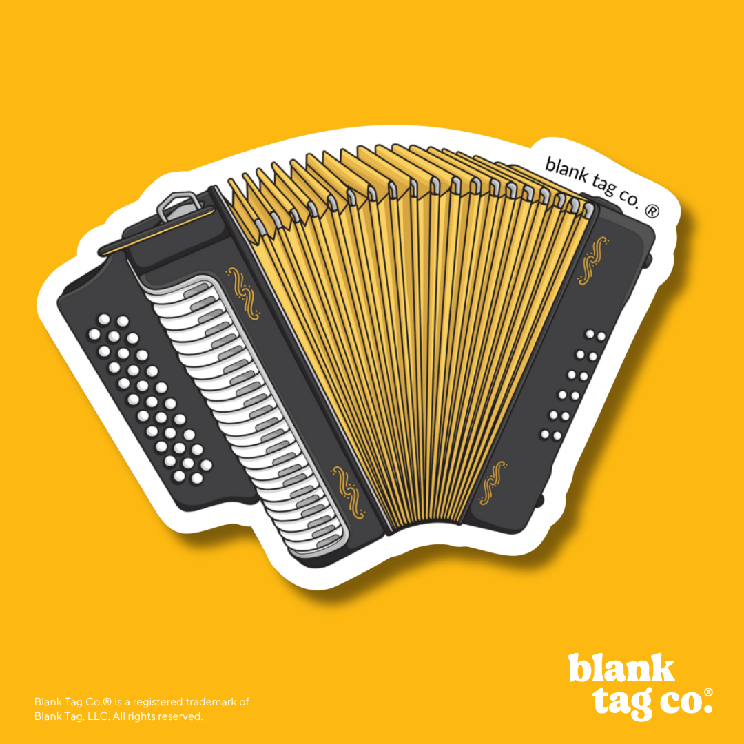 Blank Tag Co.® Waterproof Sticker - Accordion