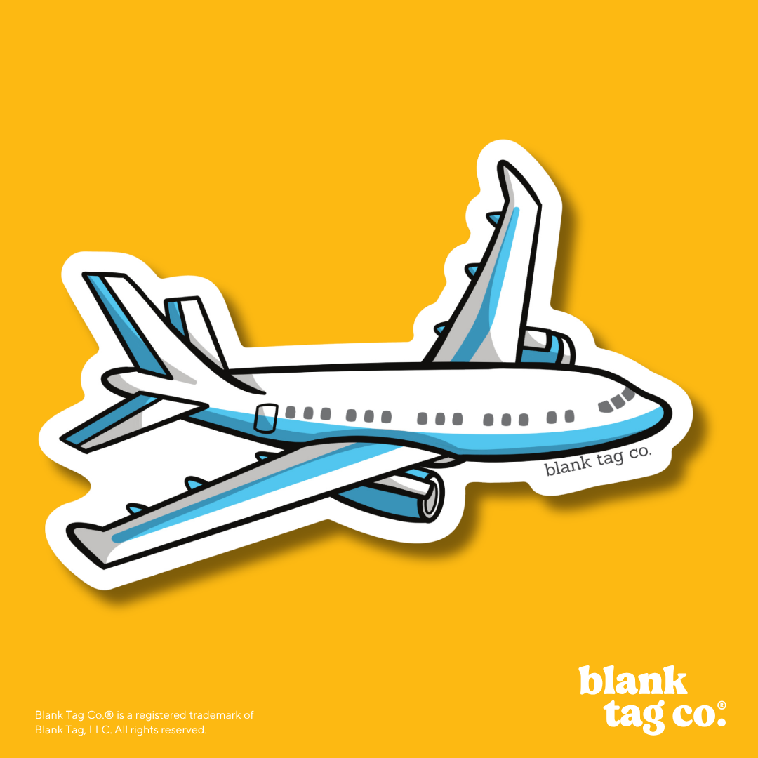 Blank Tag Co.® Waterproof Sticker - Airplane