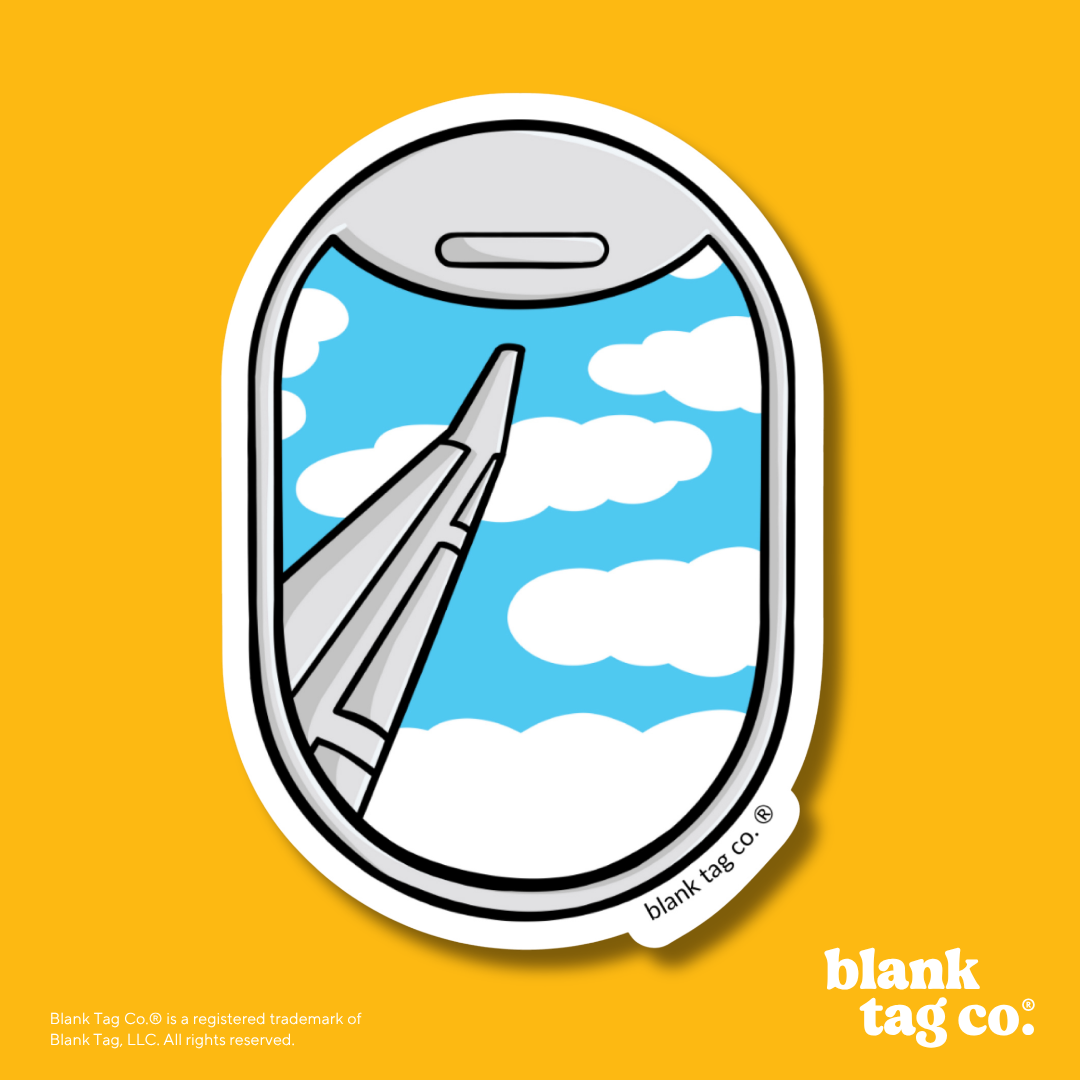 Blank Tag Co.® Waterproof Sticker - Airplane Window