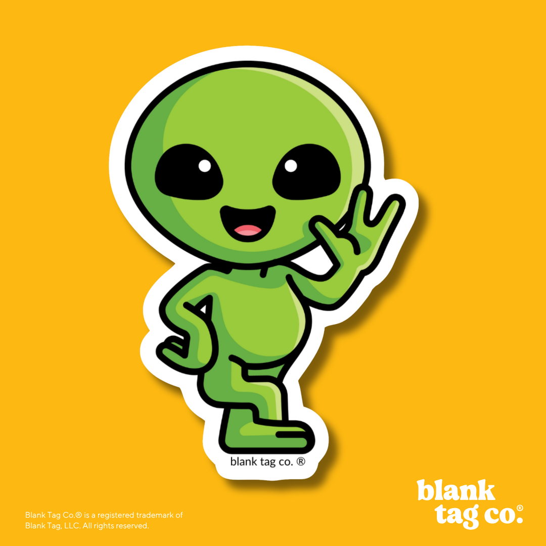 Blank Tag Co.® Waterproof Sticker - Alien