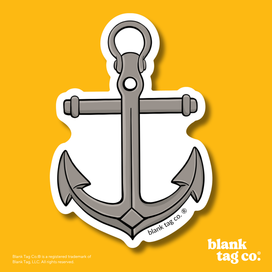 Blank Tag Co.® Waterproof Sticker - Anchor