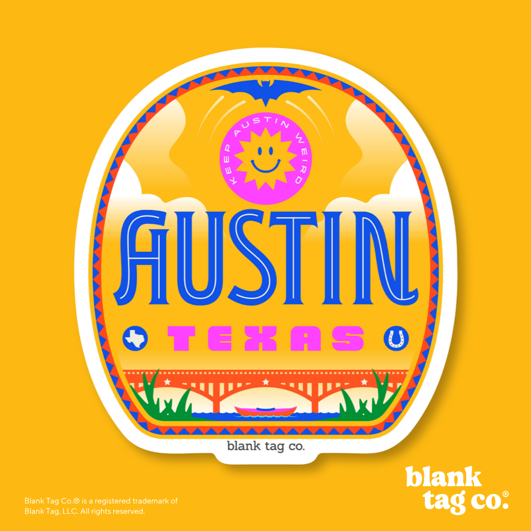 Blank Tag Co.® Waterproof Sticker - Austin City Badge