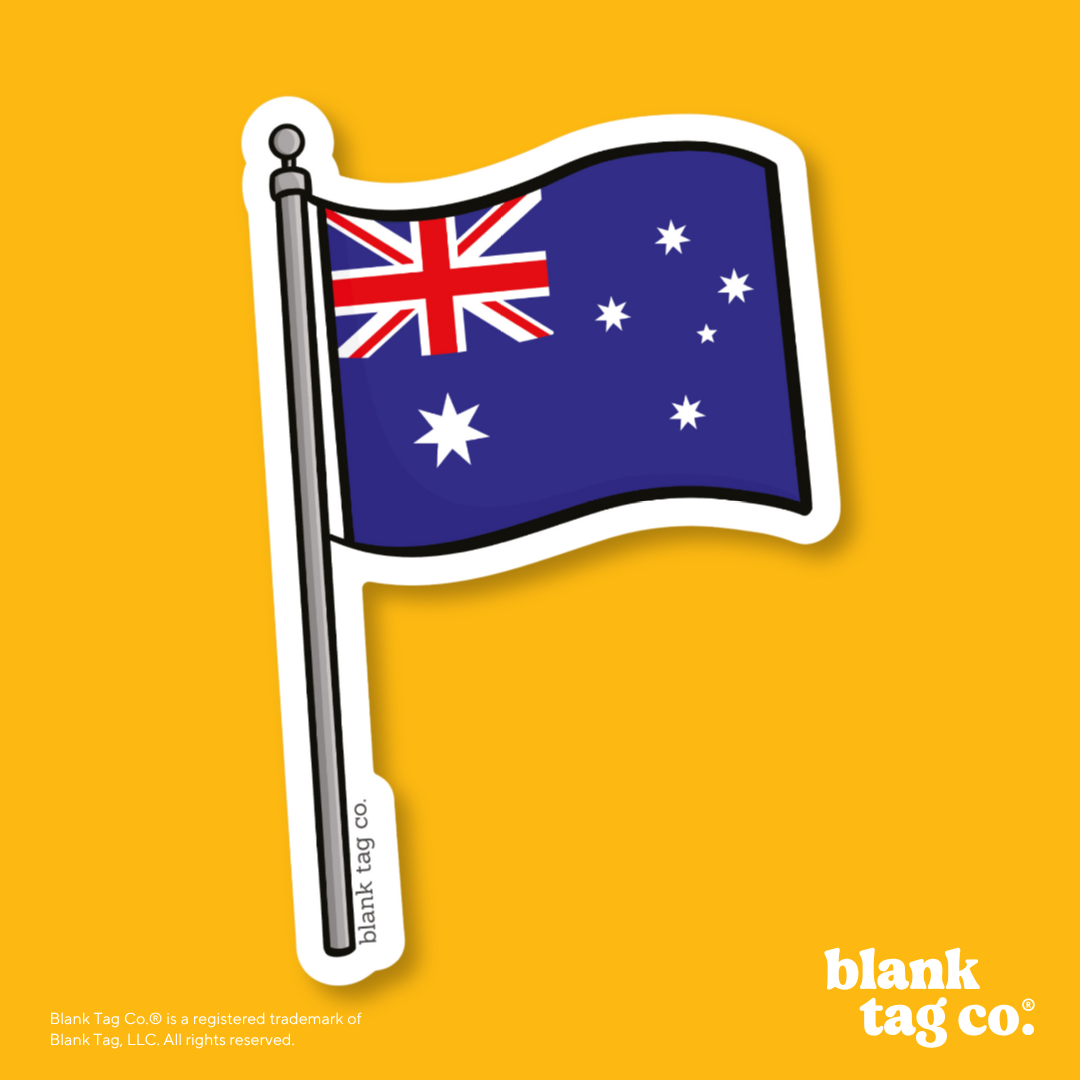 Blank Tag Co.® Waterproof Sticker - Australia Flag