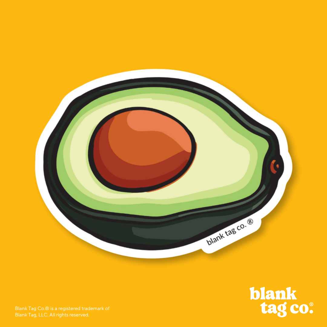 Blank Tag Co.® Waterproof Sticker - Avocado