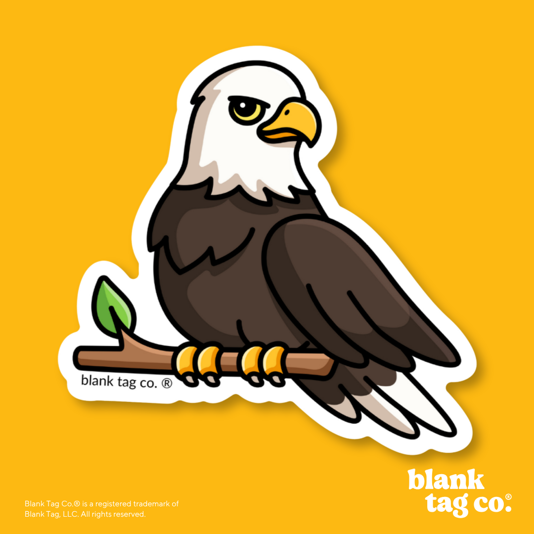 Blank Tag Co.® Waterproof Sticker - Bald Eagle