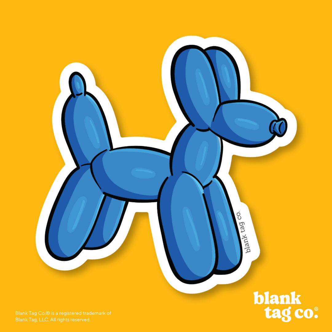 Blank Tag Co.® Waterproof Sticker - Balloon Animal