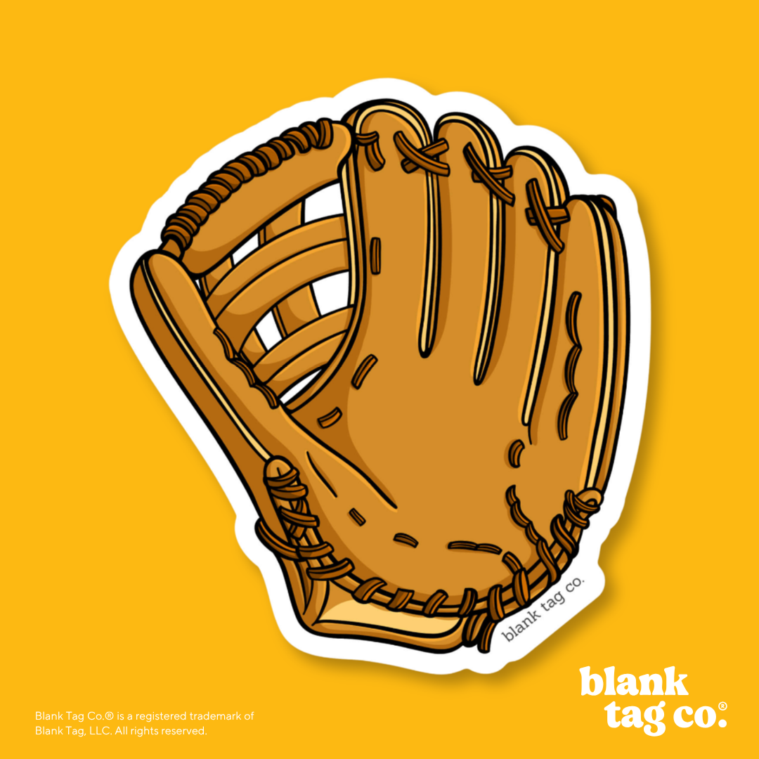 Blank Tag Co.® Waterproof Sticker - Baseball Mitt