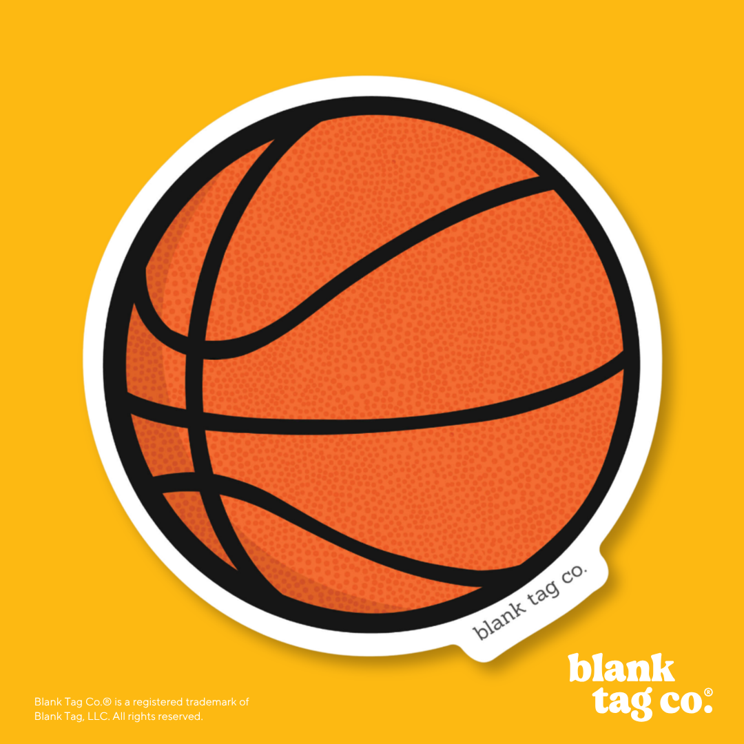 Blank Tag Co.® Waterproof Sticker - Basketball