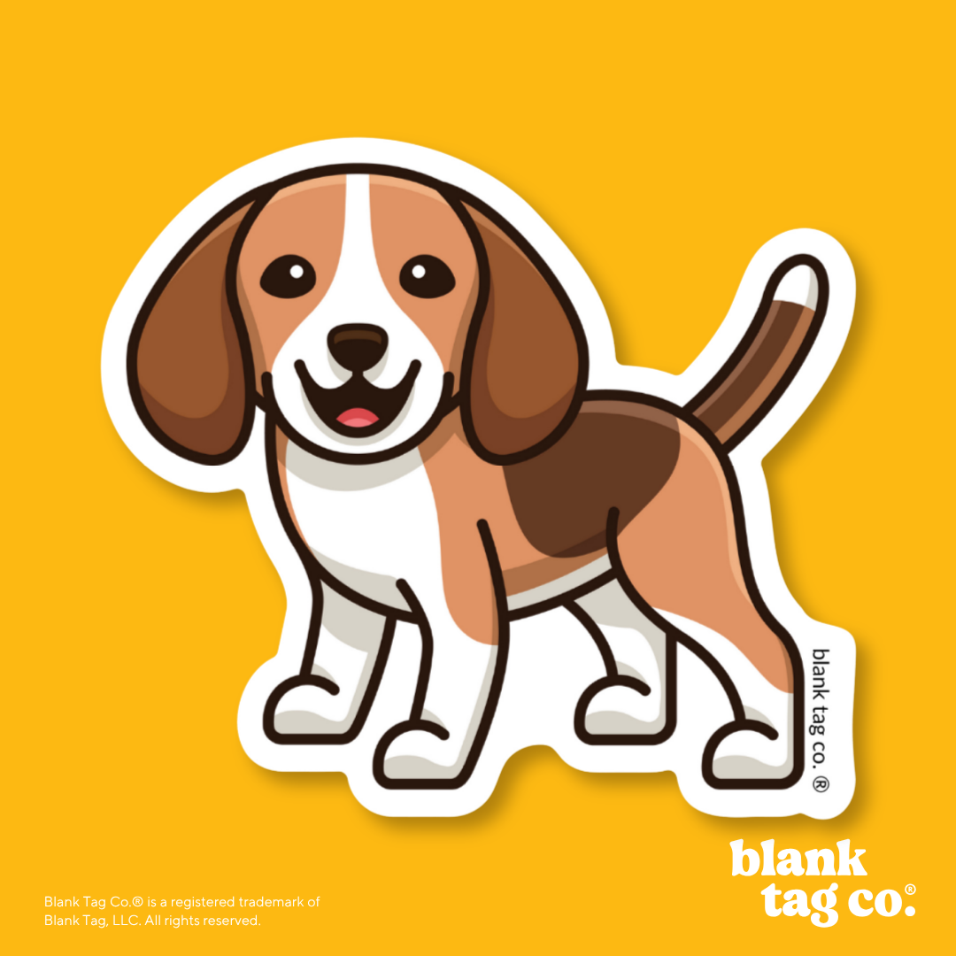 Blank Tag Co.® Waterproof Sticker - Beagle