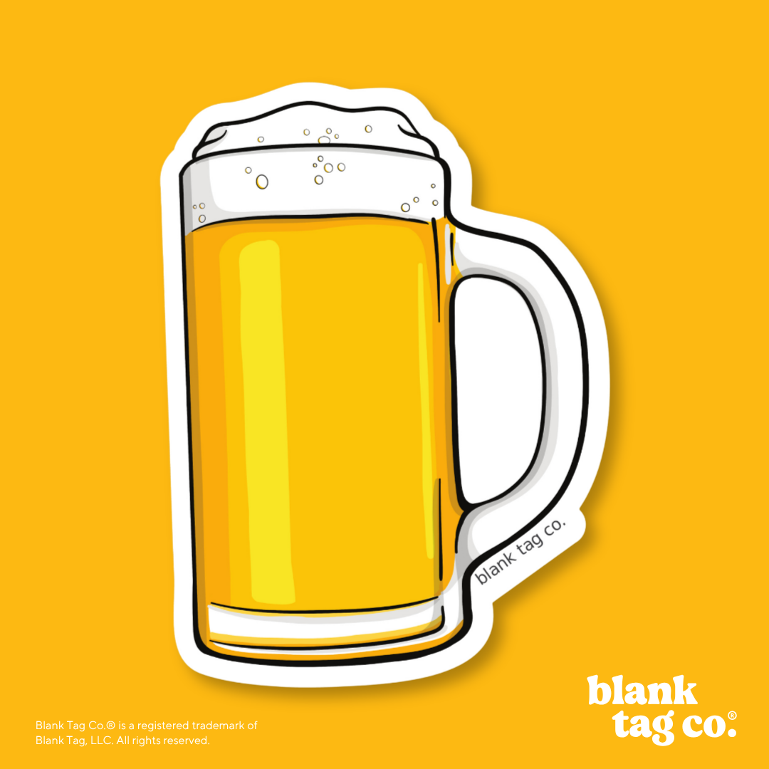 Blank Tag Co.® Waterproof Sticker - Beer