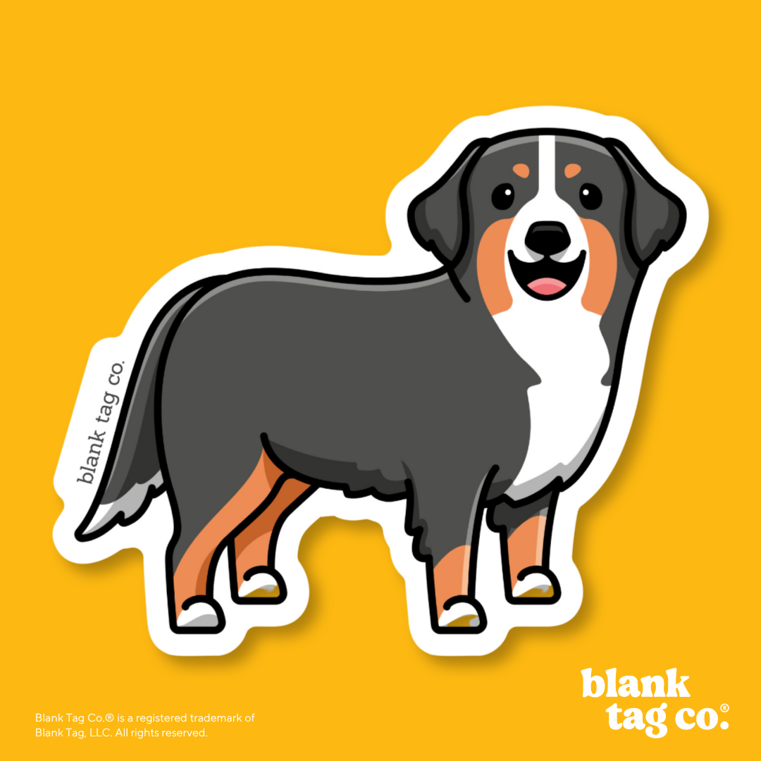 Blank Tag Co.® Waterproof Sticker - Bernese Mountain Dog