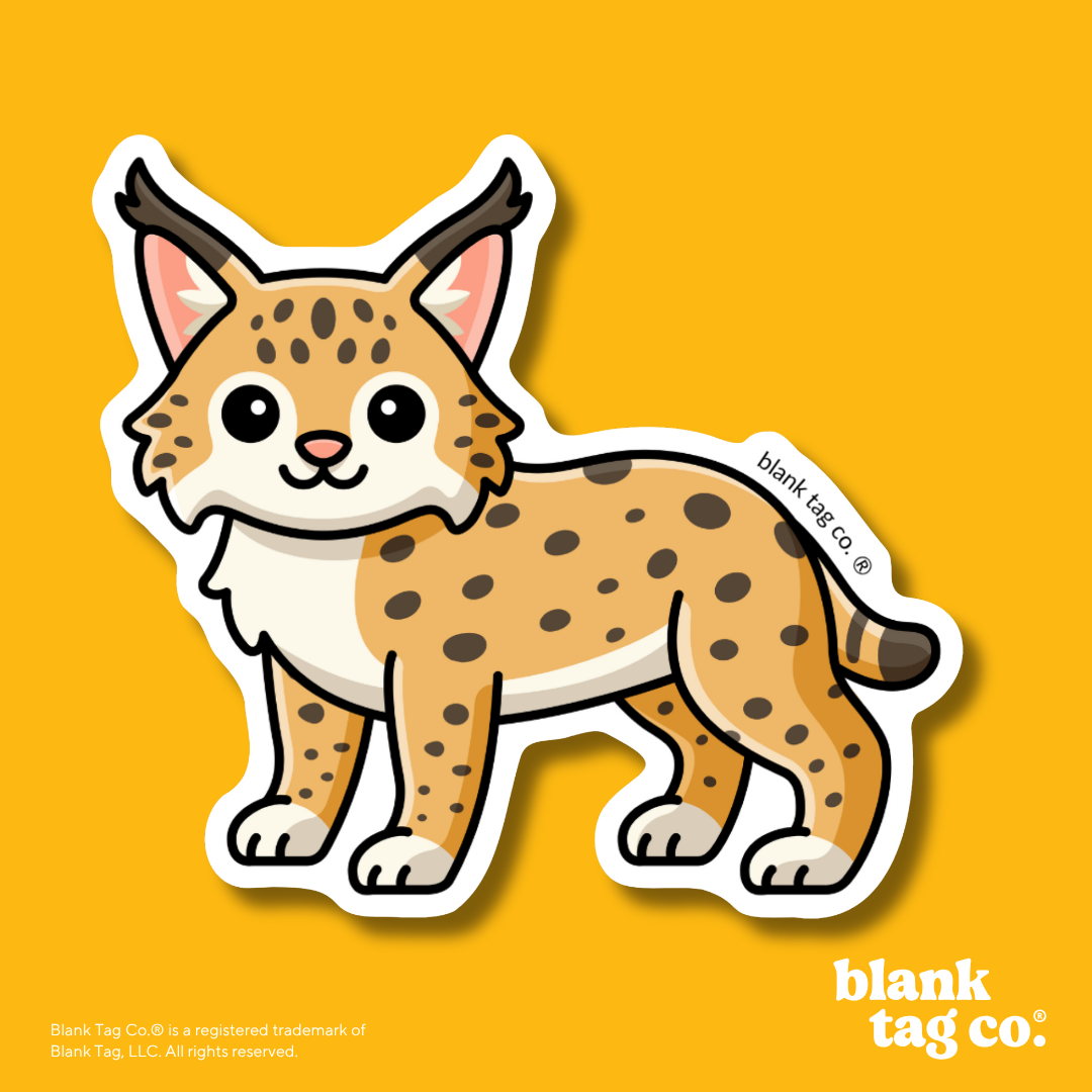 Blank Tag Co.® Waterproof Sticker - Bobcat