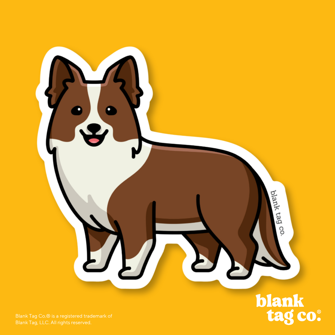 Blank Tag Co.® Waterproof Sticker - Border Collie