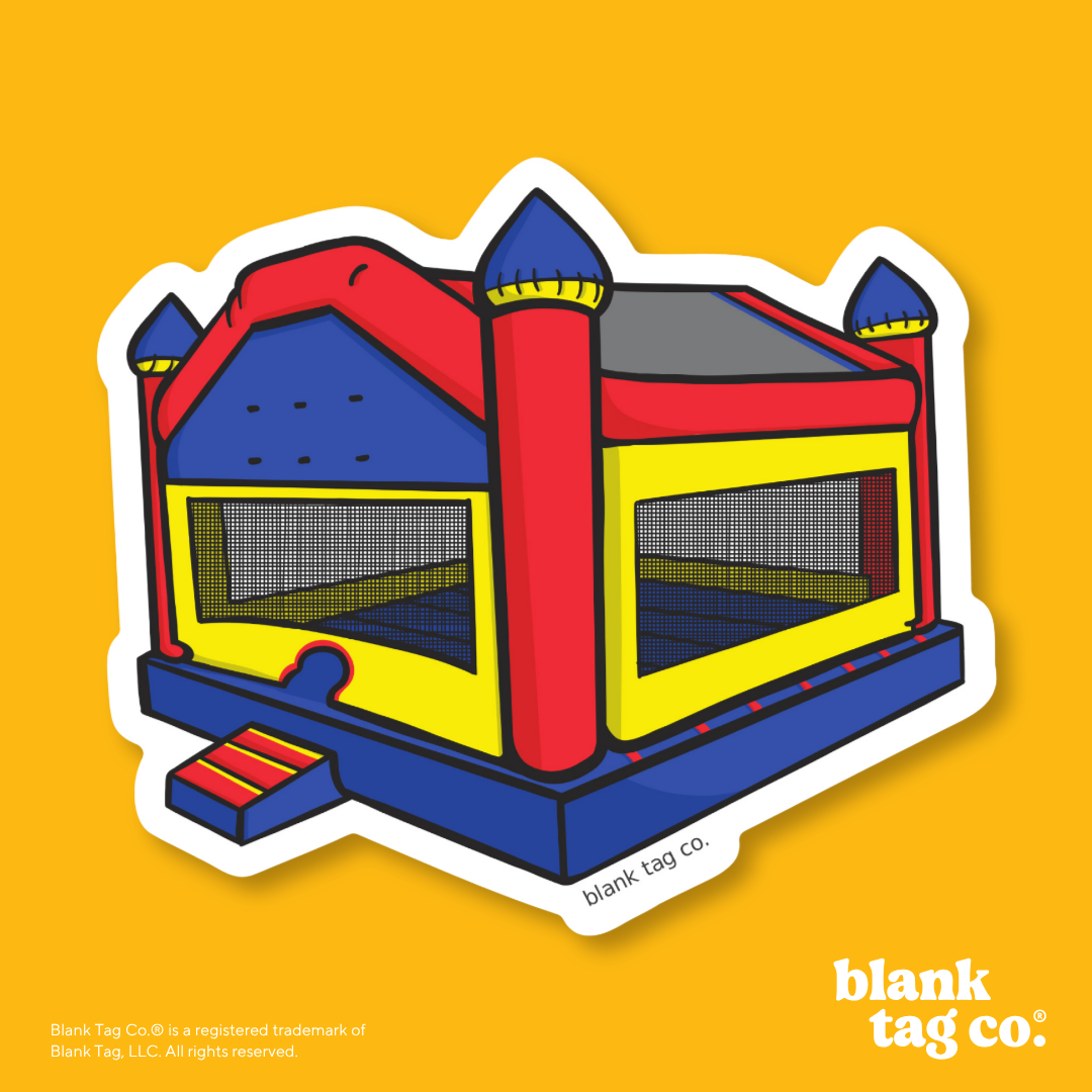 Blank Tag Co.® Waterproof Sticker - Bouncy House