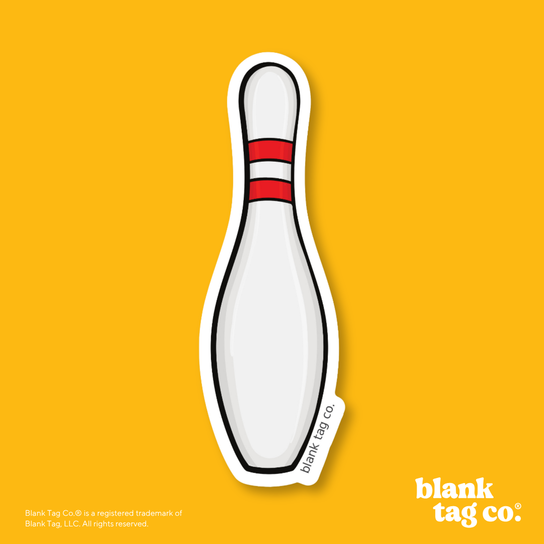 Blank Tag Co.® Waterproof Sticker - Bowling Pin
