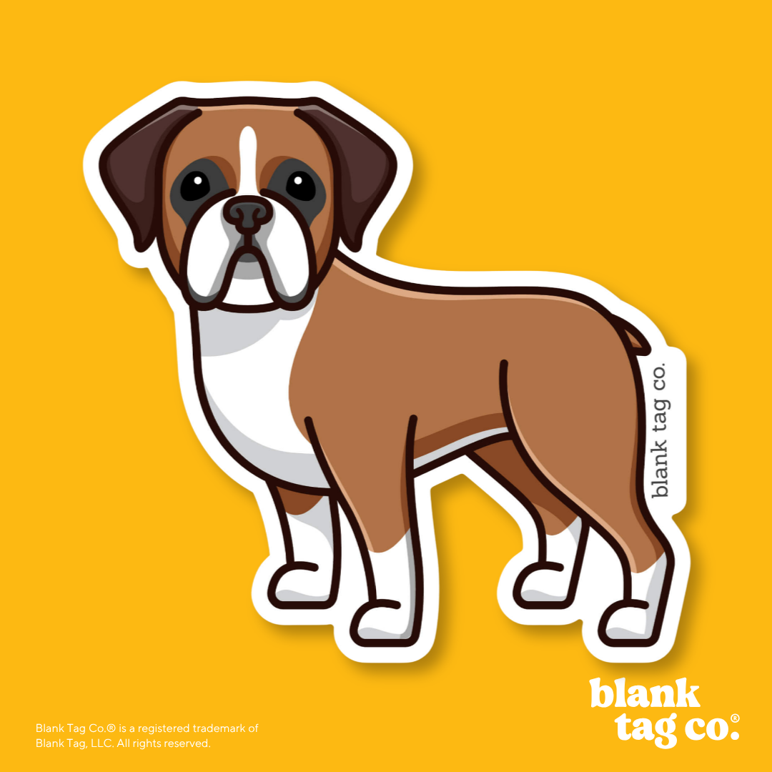 Blank Tag Co.® Waterproof Sticker - Boxer