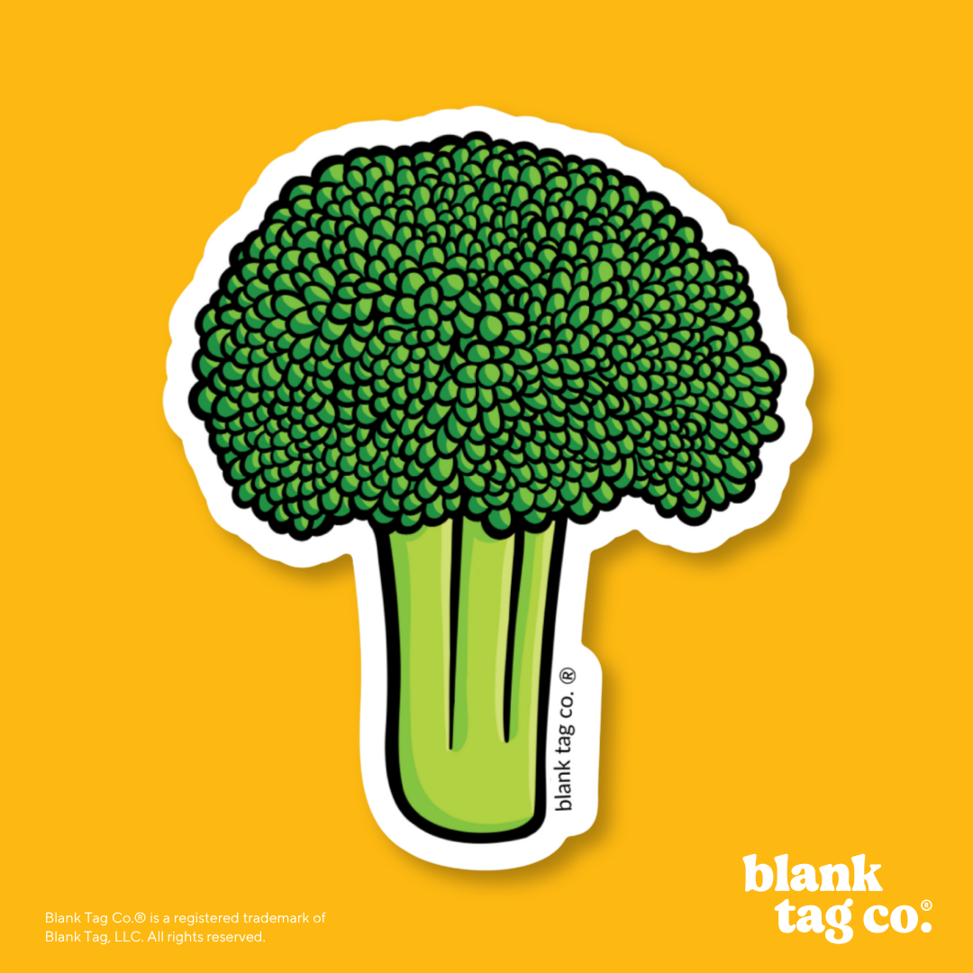 Blank Tag Co.® Waterproof Sticker - Broccoli