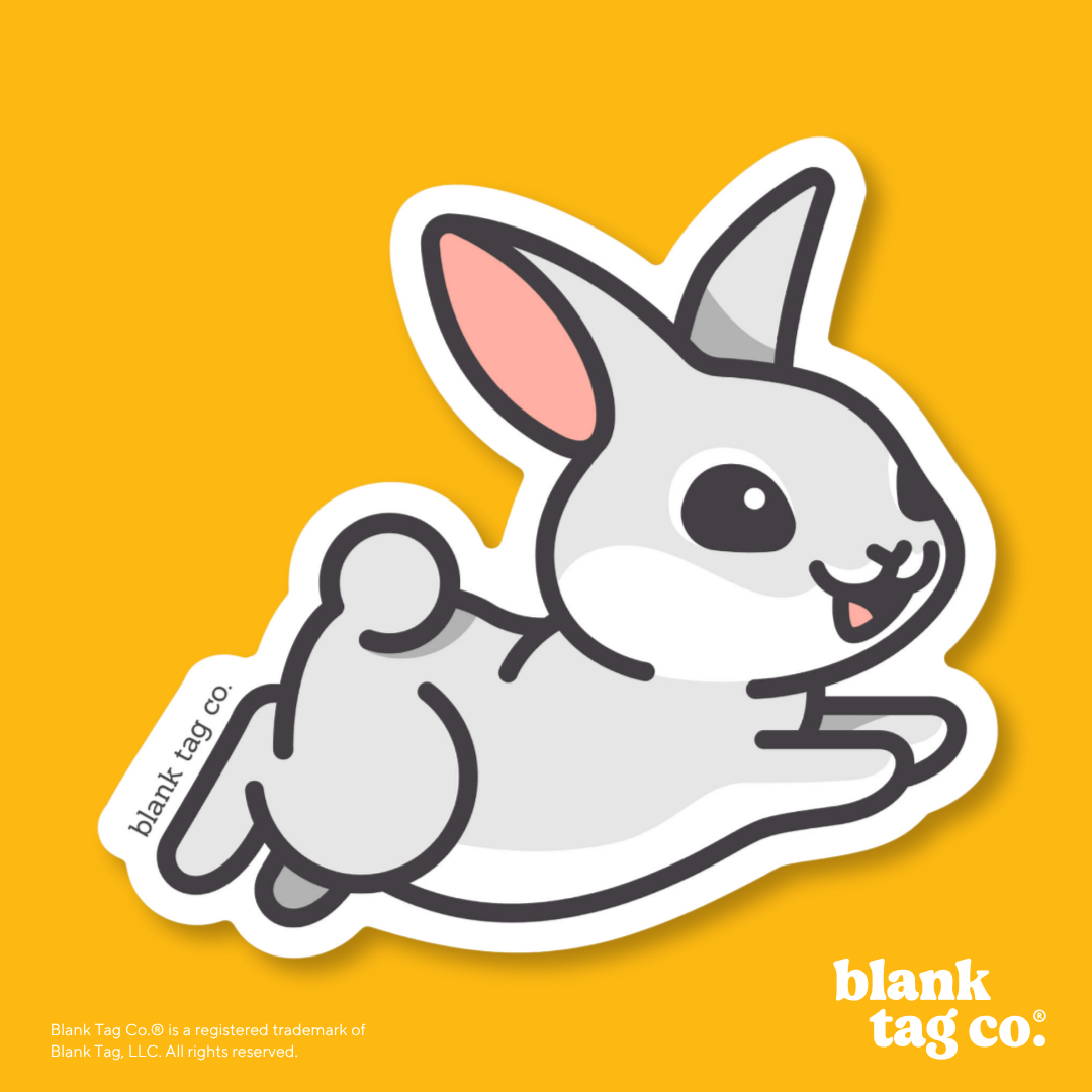 Blank Tag Co.® Waterproof Sticker - Bunny