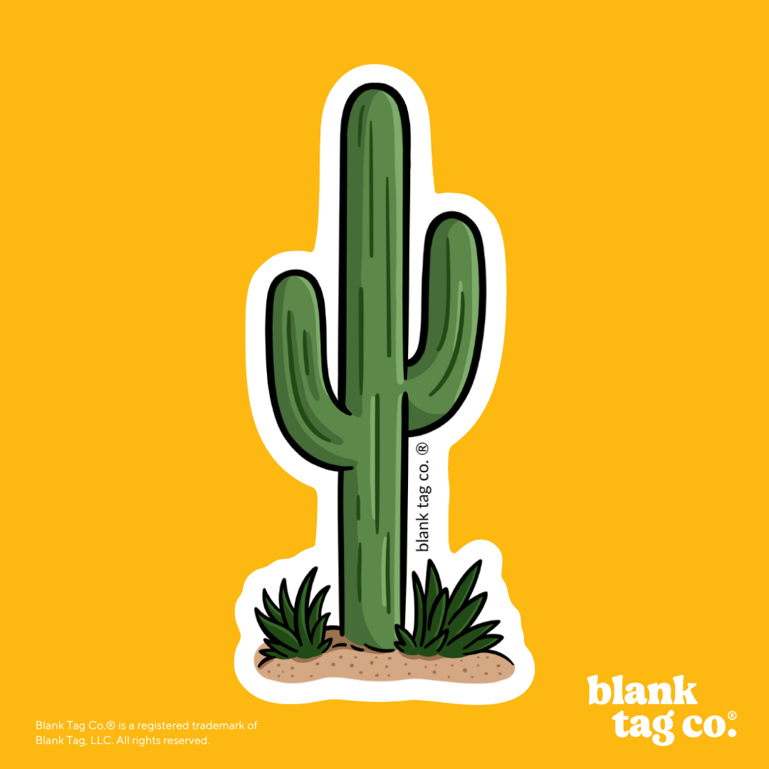 Blank Tag Co.® Waterproof Sticker - Cactus