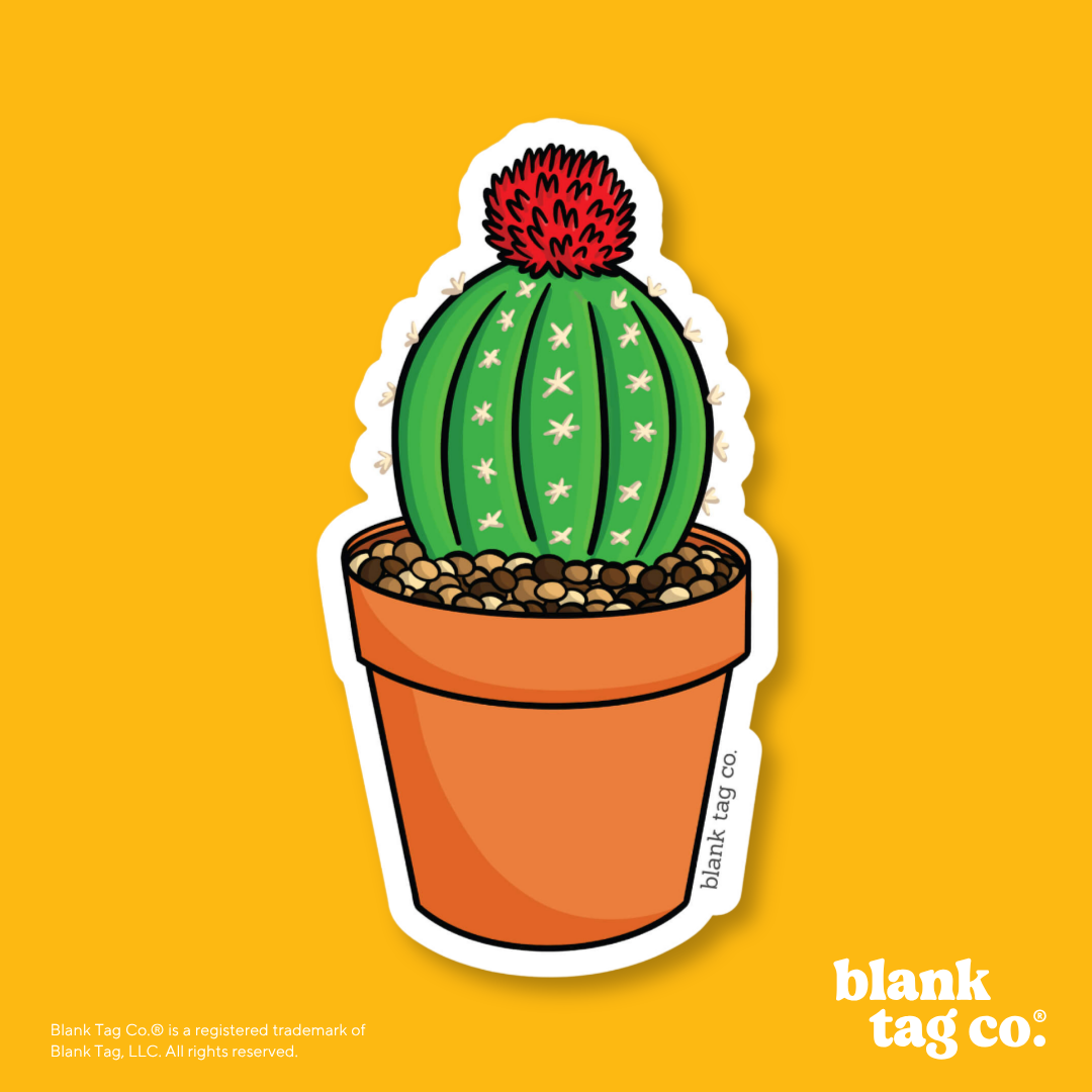 Blank Tag Co.® Waterproof Sticker - Fat Cactus