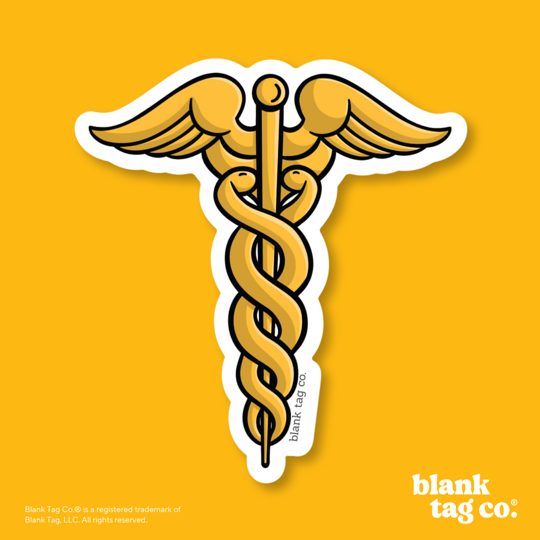 Blank Tag Co.® Waterproof Sticker - Caduceus