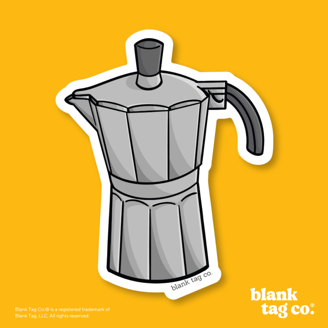 Blank Tag Co.® Waterproof Sticker - Cafetera Cubana