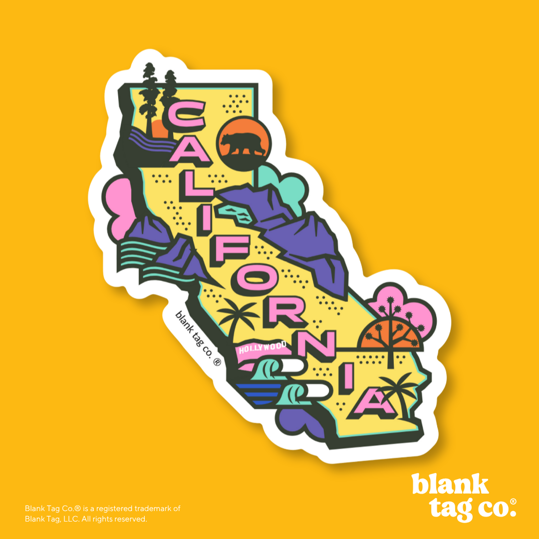 Blank Tag Co.® Waterproof Sticker - California City Badge