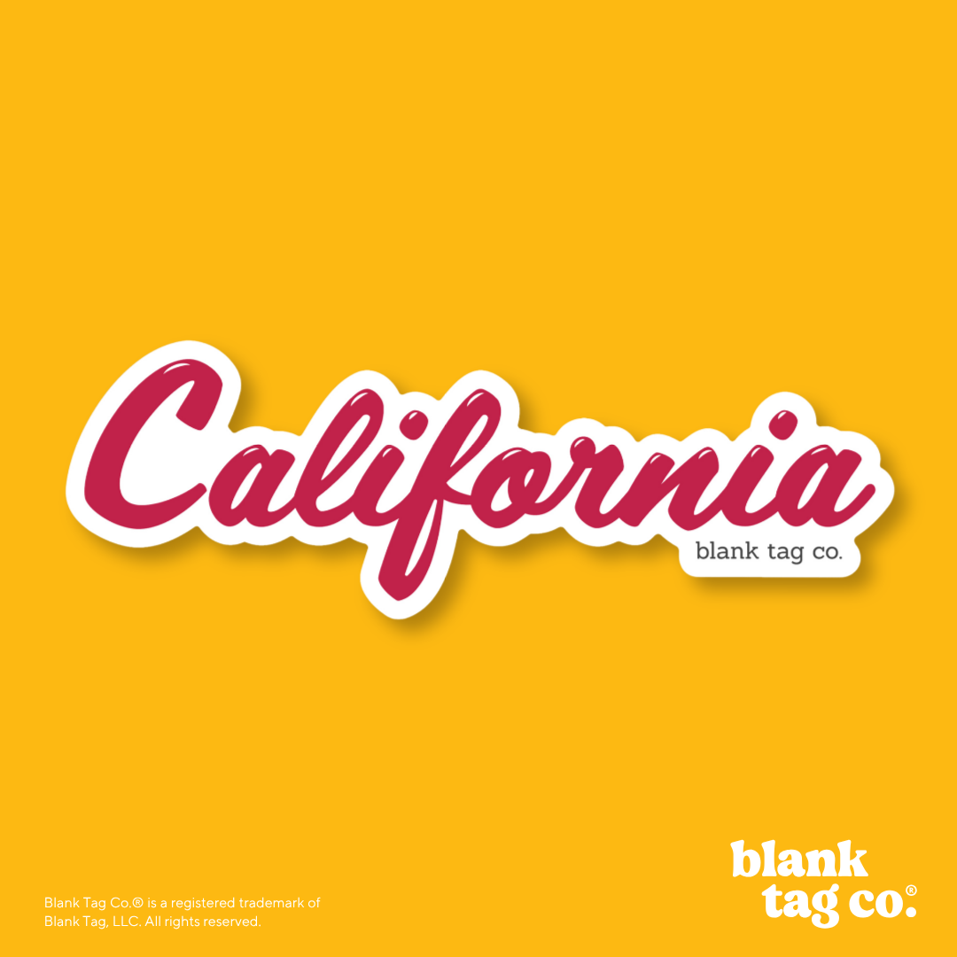 Blank Tag Co.® Waterproof Sticker - California
