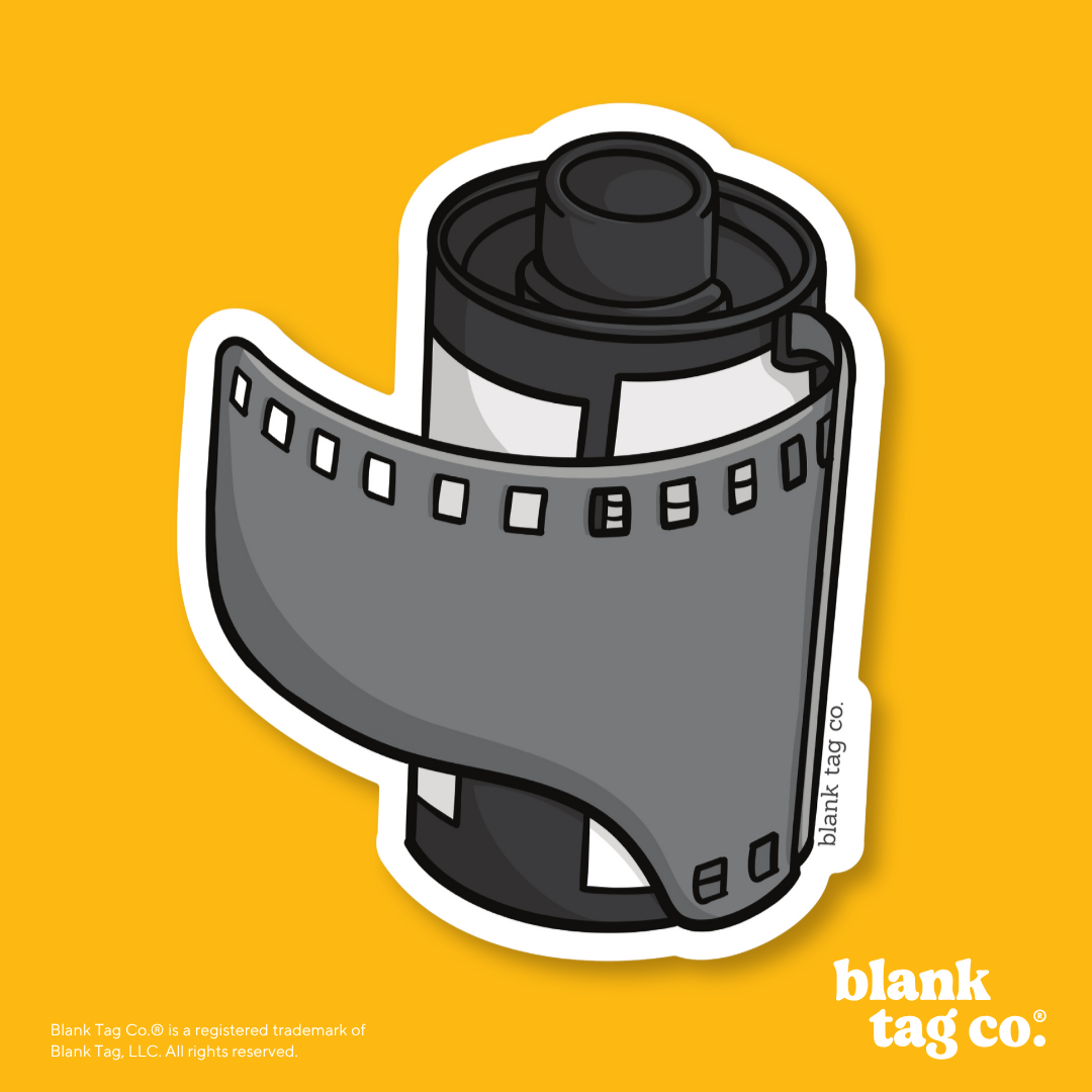 Blank Tag Co.® Waterproof Sticker - Camera Film Roll