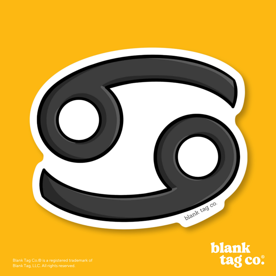 Blank Tag Co.® Waterproof Sticker - Cancer Sign