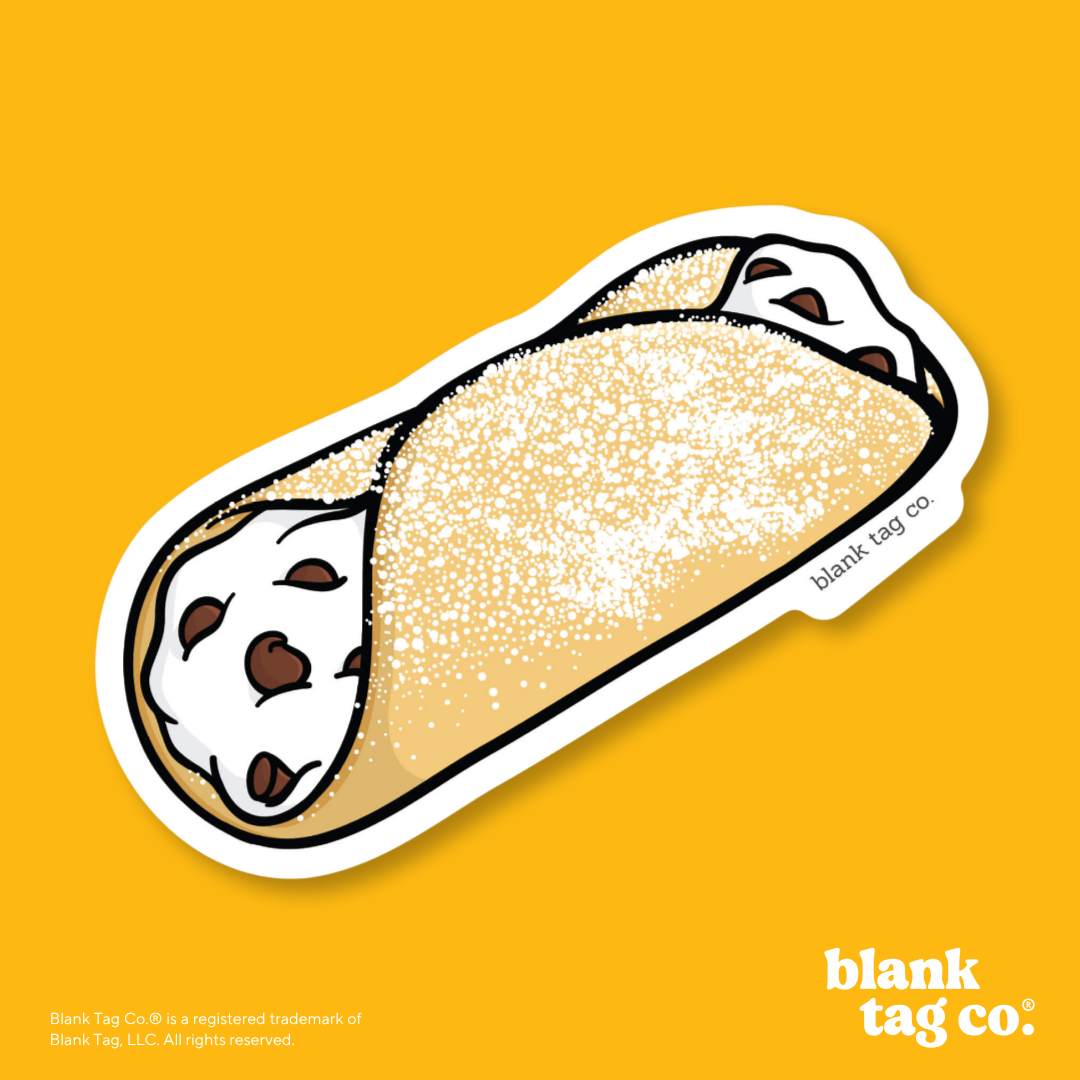 Blank Tag Co.® Waterproof Sticker - Cannoli