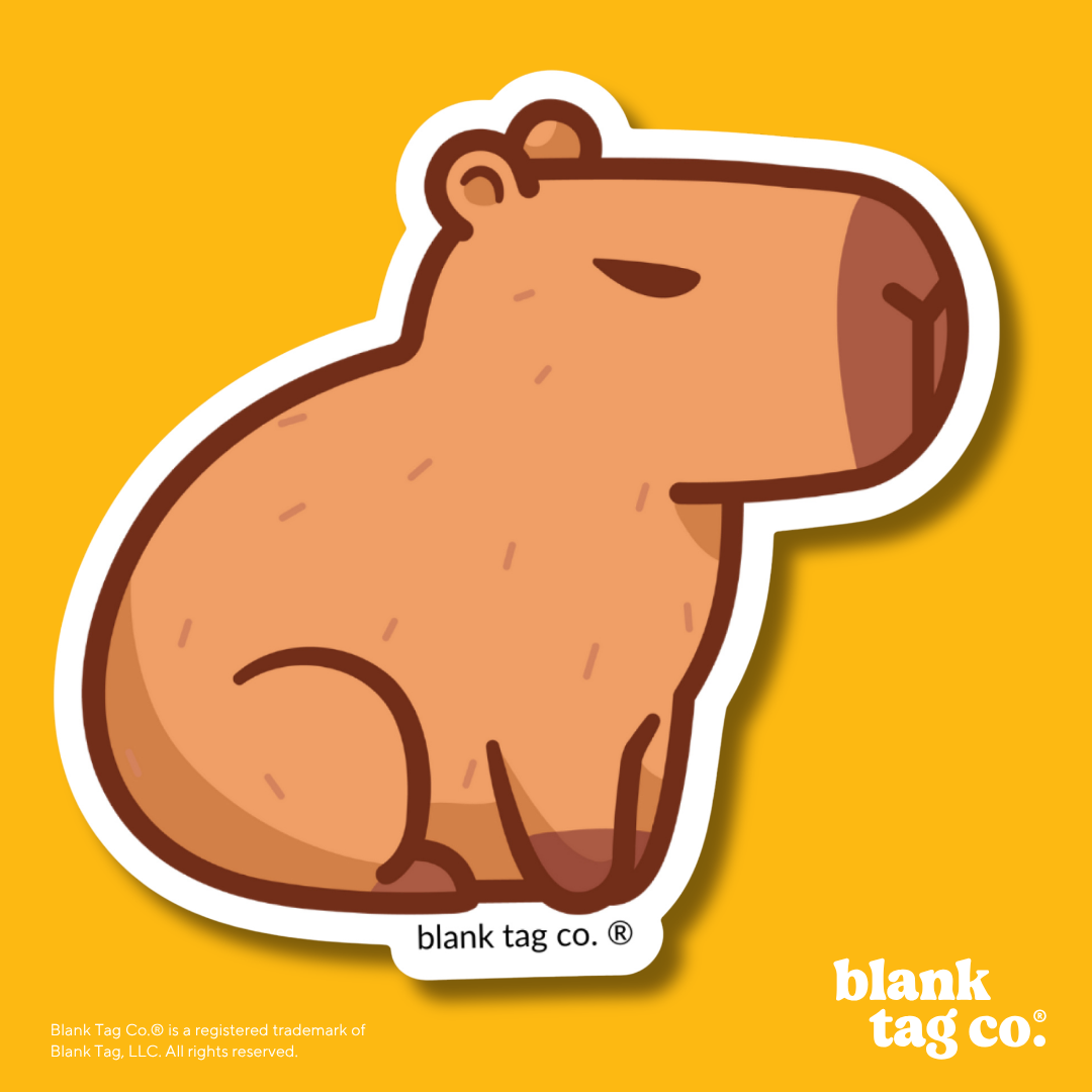 Blank Tag Co.® Waterproof Sticker - Capybara