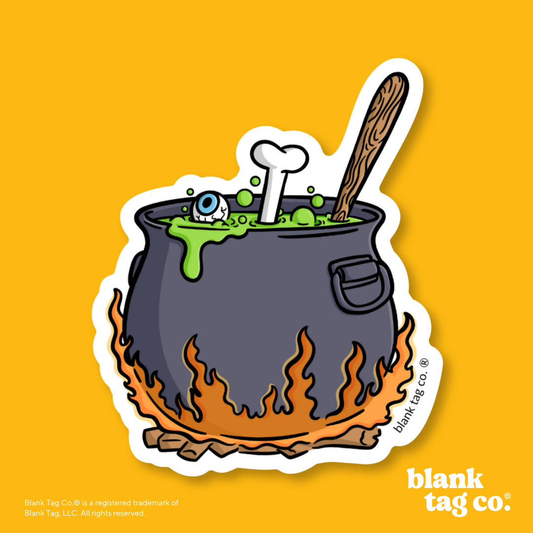 Blank Tag Co.® Waterproof Sticker - Cauldron