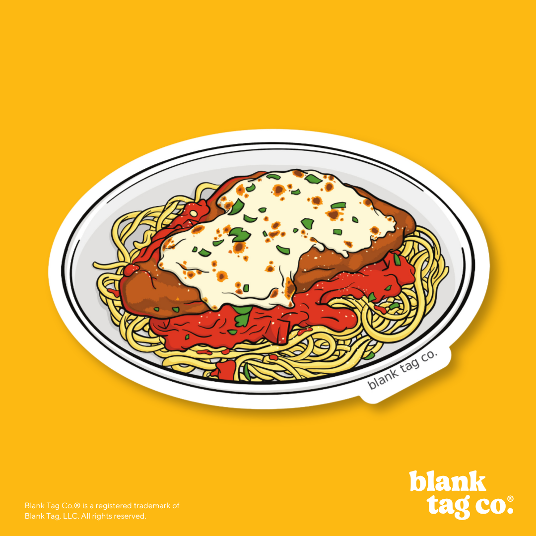 Blank Tag Co.® Waterproof Sticker - Chicken Parmesan