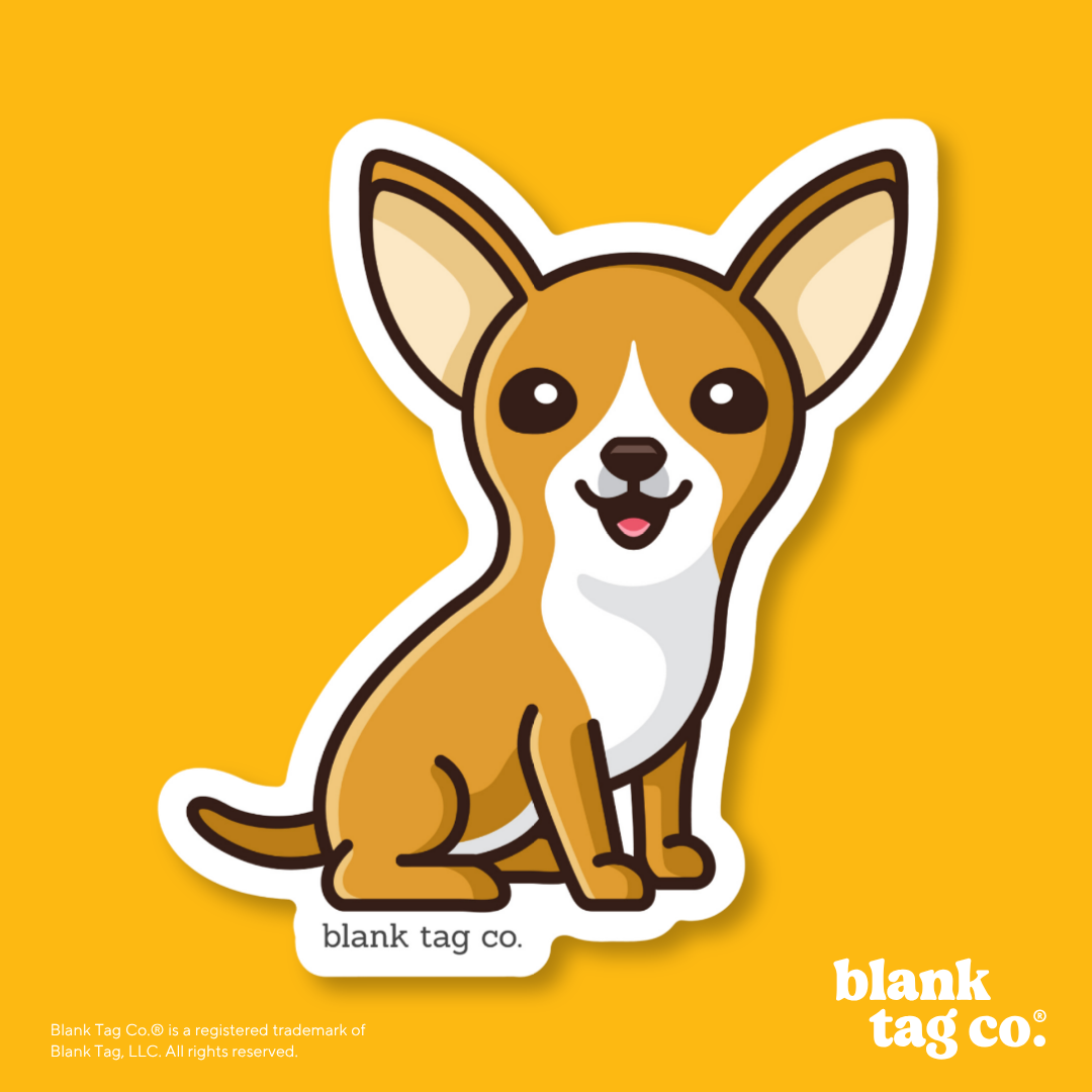Blank Tag Co.® Waterproof Sticker - Chihuahua