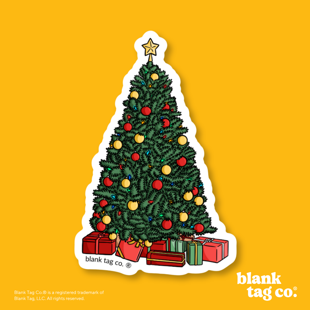 Blank Tag Co.® Waterproof Sticker - Christmas Tree