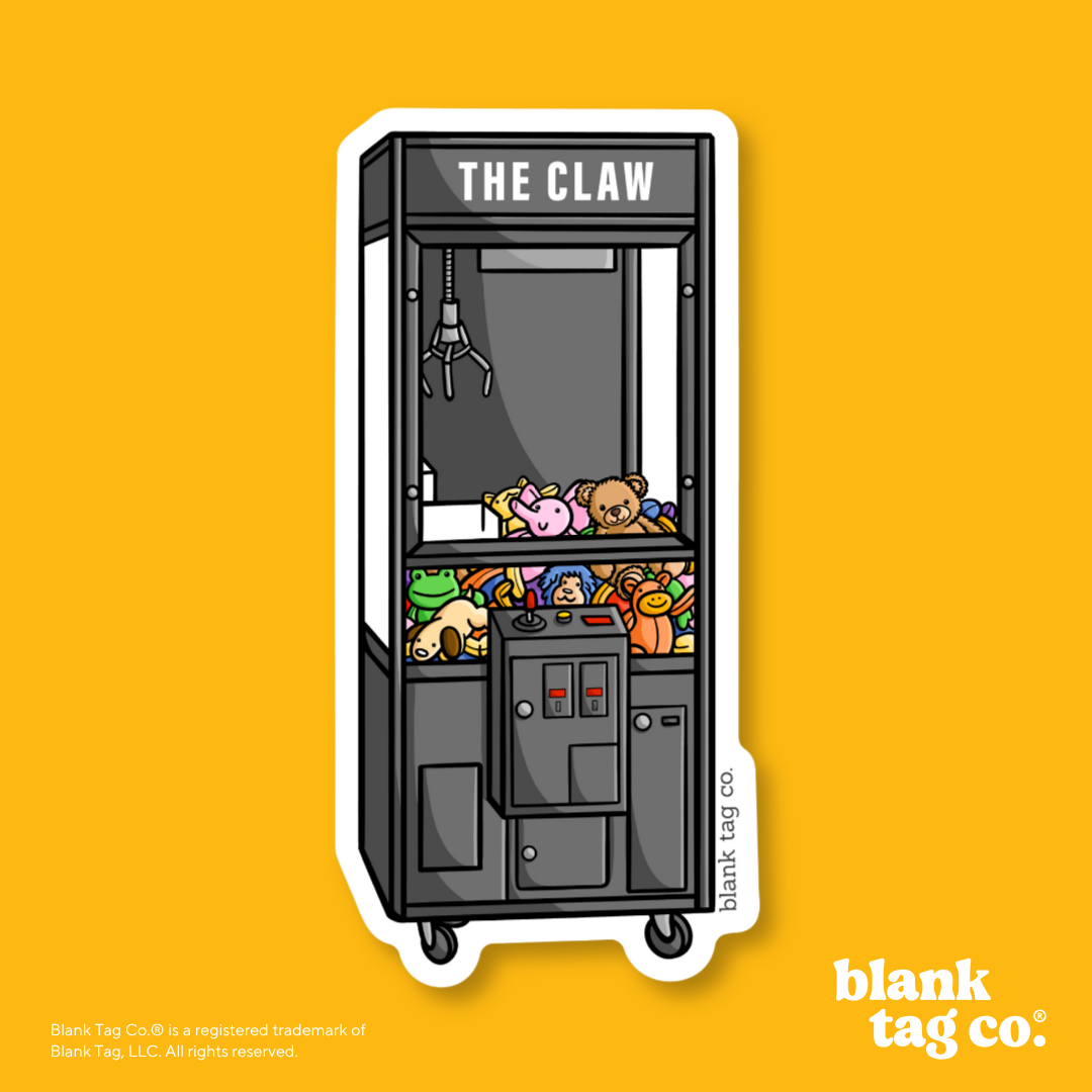 Blank Tag Co.® Waterproof Sticker - Claw Machine