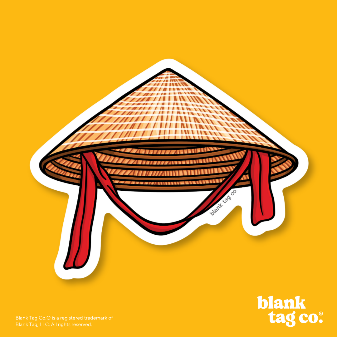 Blank Tag Co.® Waterproof Sticker - Conical Hat