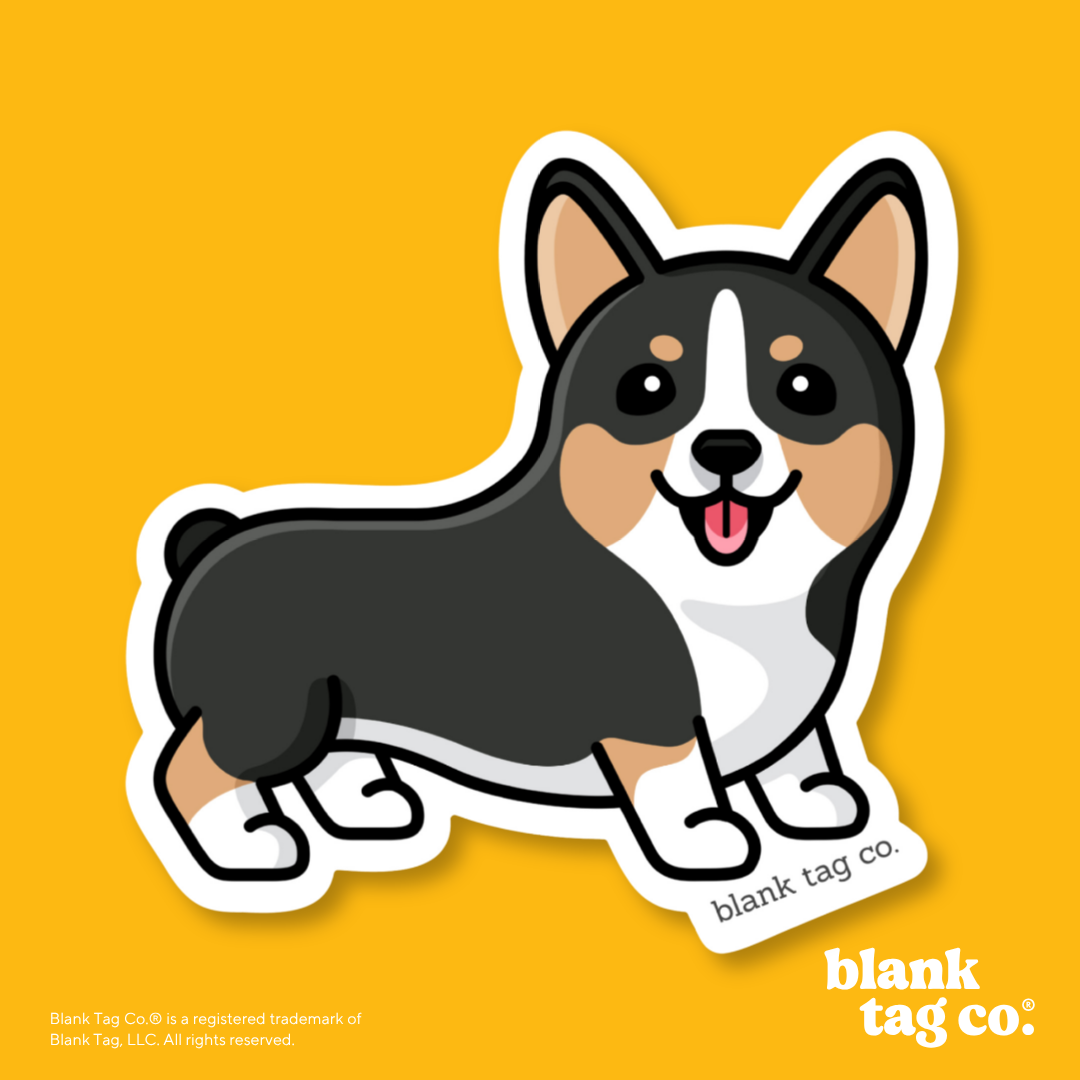 Blank Tag Co.® Waterproof Sticker - Corgi