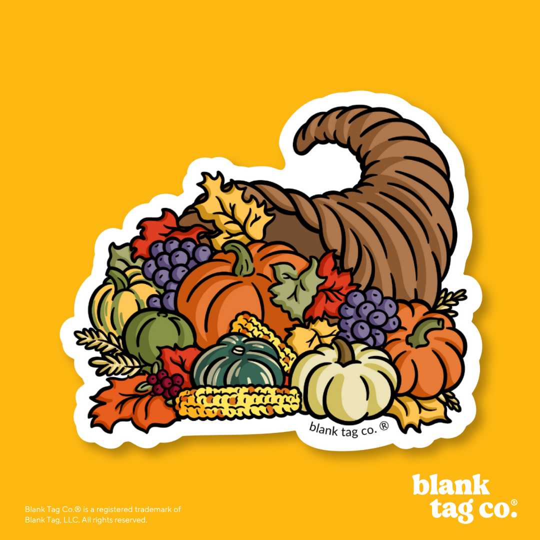 Blank Tag Co.® Waterproof Sticker - Cornucopia
