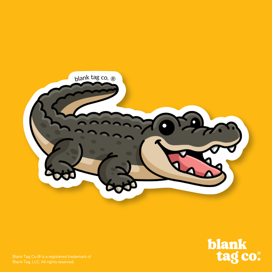 Blank Tag Co.® Waterproof Sticker - Crocodile