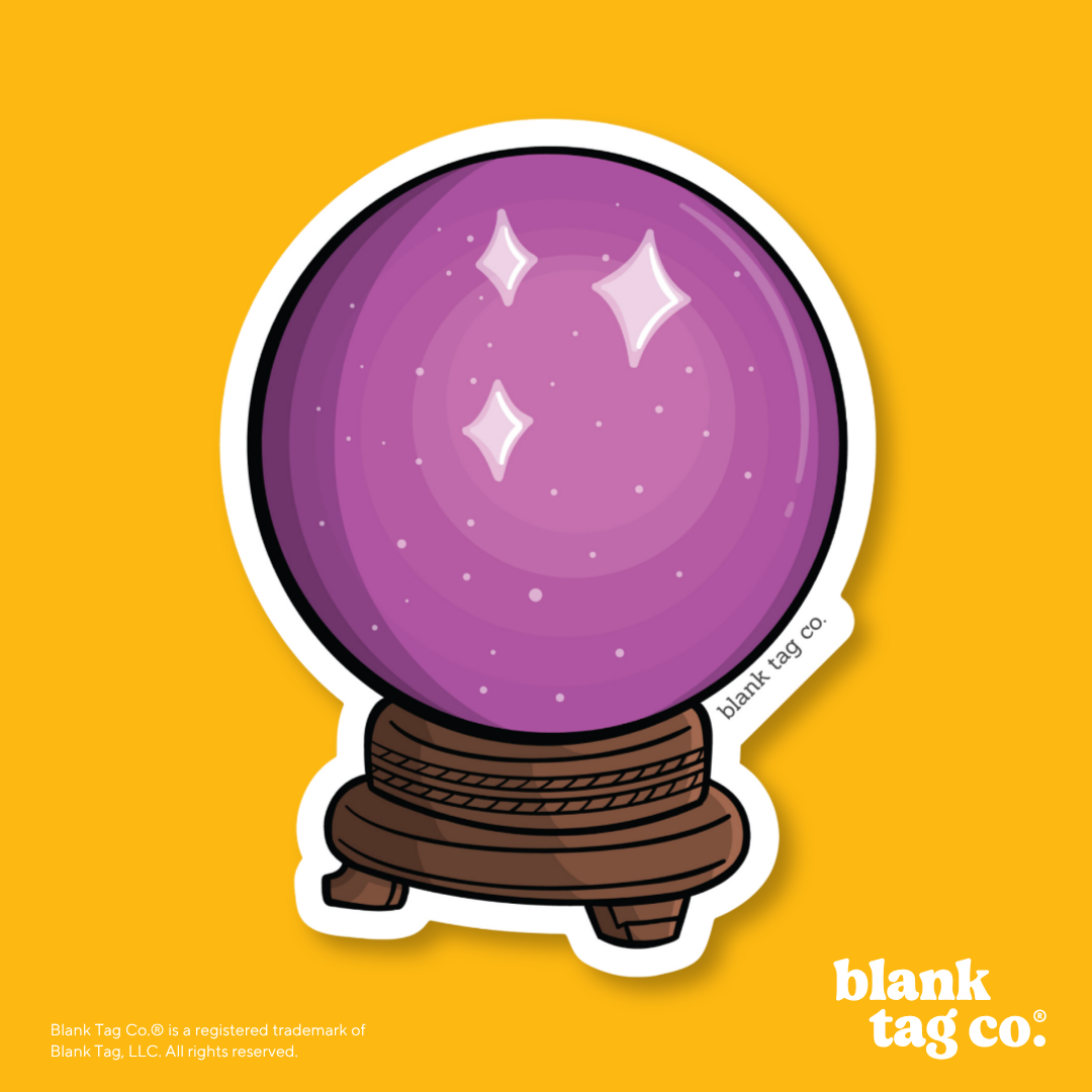 Blank Tag Co.® Waterproof Sticker - Crystal Ball